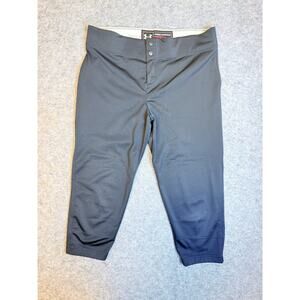Under Armour Mens Football Pants Size XL Snap Button 3/4 Length